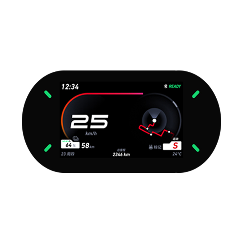 -30°C ~ +85°C Automotive Display 4.3 inch IPS TFT LCD 480*272 RGB Interface With Customized Cover Glass
