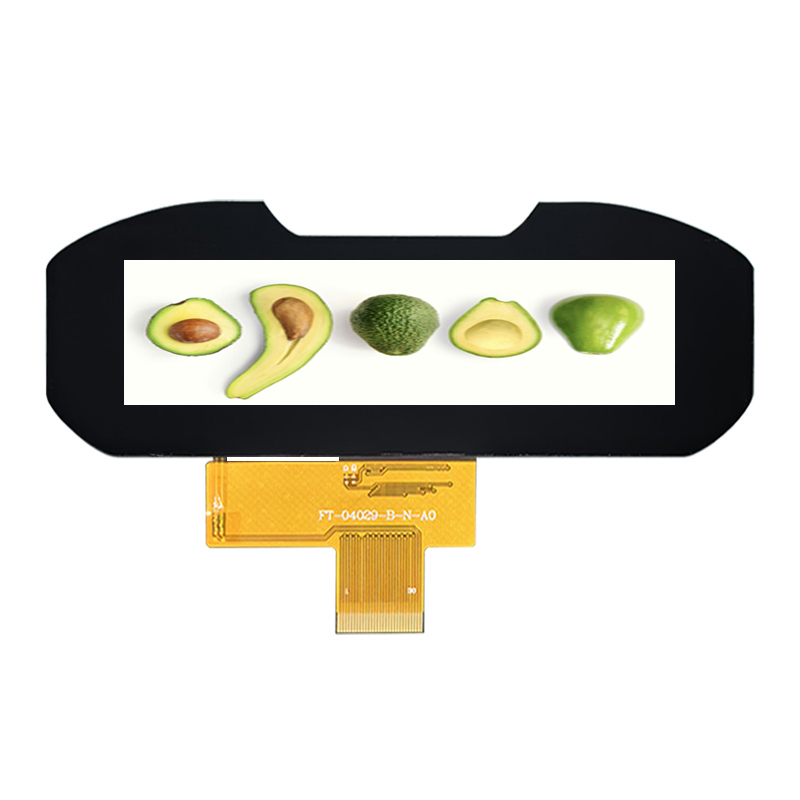 Automotive Display Module bar-type 3.9 inch 480*128 TFT LCD Customized Cover Glass